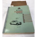An old Rover 100 manual in original box