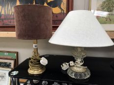 2 table lamps