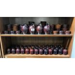 A large quantity of Grayshott pottery table ware