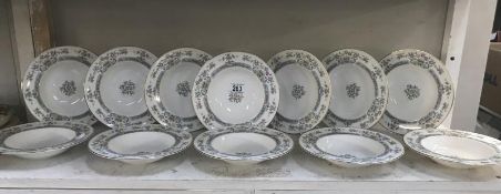 12 Royal Worcester Mayfield soup plates