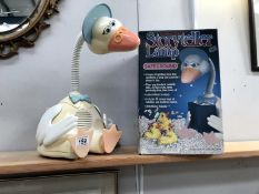 A 'Mother Goose' story teller lamp