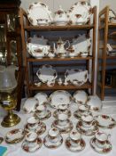 In excess of 60 pieces of Royal Albert Old Country Roses tea and dinner ware.