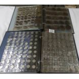 2 folders of bank notes and coins,