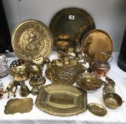 A good quantity of interesting brassware