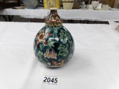 A Royal Bonn Old Dutch pattern gourd vase.