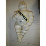 A Michelin man figure,.