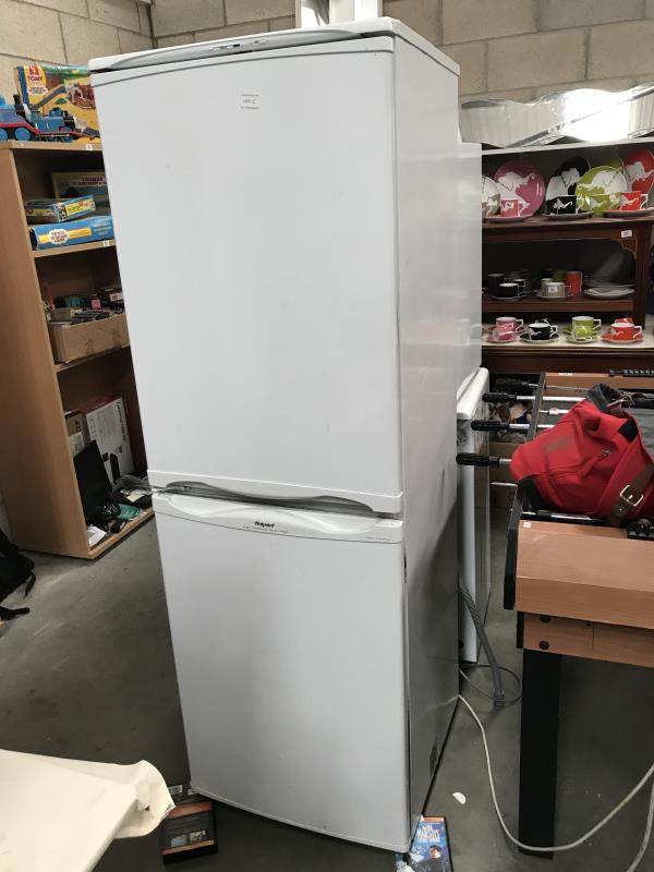 A Hotpoint Iced Diamond fridge freezer