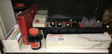 A Jobo CPE2 colour processor and conversion kit with print drum and film tank with spirals and a