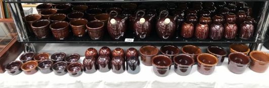 A large quantity of Grayshott pottery table ware