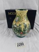 A boxed Moorcroft Indian Summer vase, limited edition 14 of 50. Signed by Nicola.