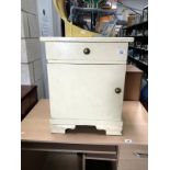 A painted shabby chic bedside cabinet
