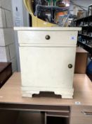 A painted shabby chic bedside cabinet