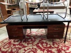 A large retro style office desk