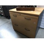 A 2 drawer office desk A/F