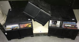 3 CD cabinets/boxes including contents