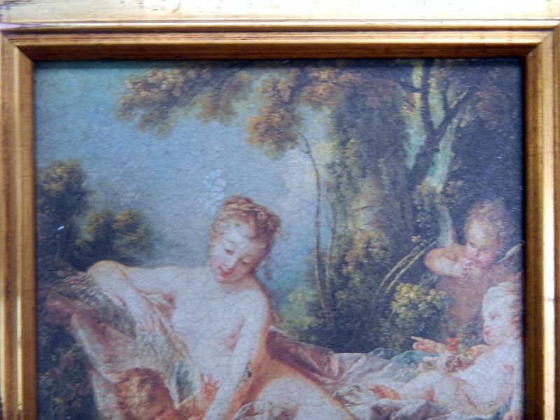 A framed print of a classical scene on board. - Image 4 of 6