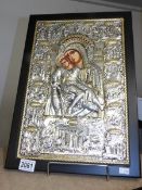 A large silver Icon, marked 925.