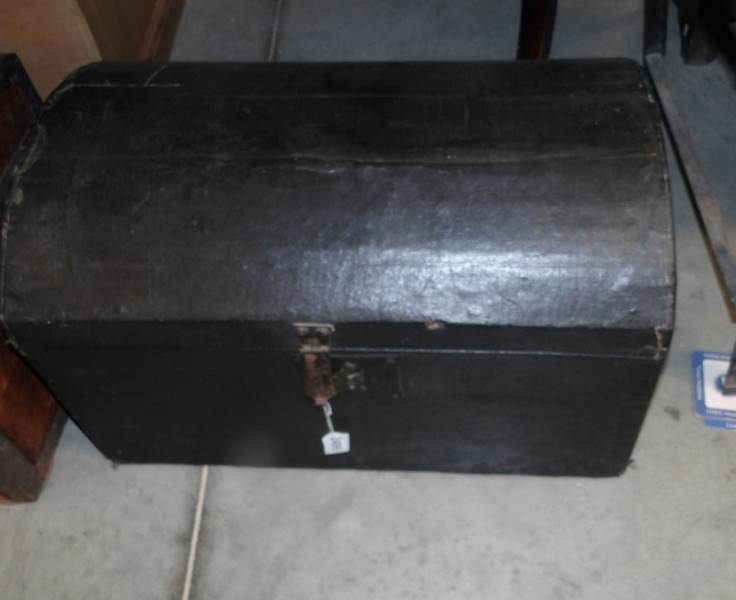 A 19th century domed top trunk.