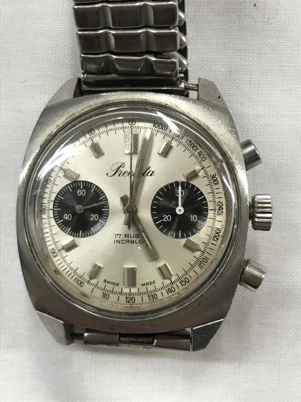 A gent's Precista chronograph and a Technos alarm wrist watch. - Image 6 of 7