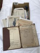 A quantity of old postcards including silks,