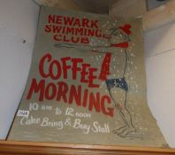 A Newark Swimming club sign.