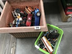 A large quantity of play-worn Diecast toys including Matchbox, Corgi, etc.