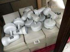 A quantity of modern light fittings