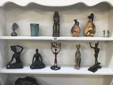 A collection of ornaments including Ancient Egyptian and African themed