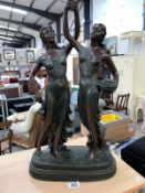 A resin group figure of 2 women A/F