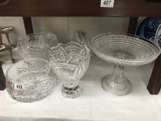 A good lot of glass bowls etc.
