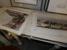 A collection of etchings and prints of London.