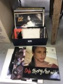 A quantity of LP records including: Sade, Blondie,