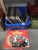 A quantity of LPs and 45rpm records including Beatles and Cliff Monos