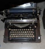 A vintage Underwood typewriter.