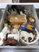 A quantity of miscellaneous including Royal Albert Old Country Roses, Wade, Machlinware box etc.