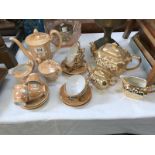 A part Japanese tea set,