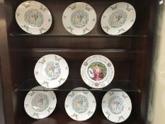 8 boxed Royal Doulton Christmas plates
