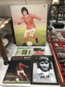 A George best picture after Bill Tipton with Queens Park Rangers vs. Manchester United.