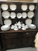 A dark oak dresser