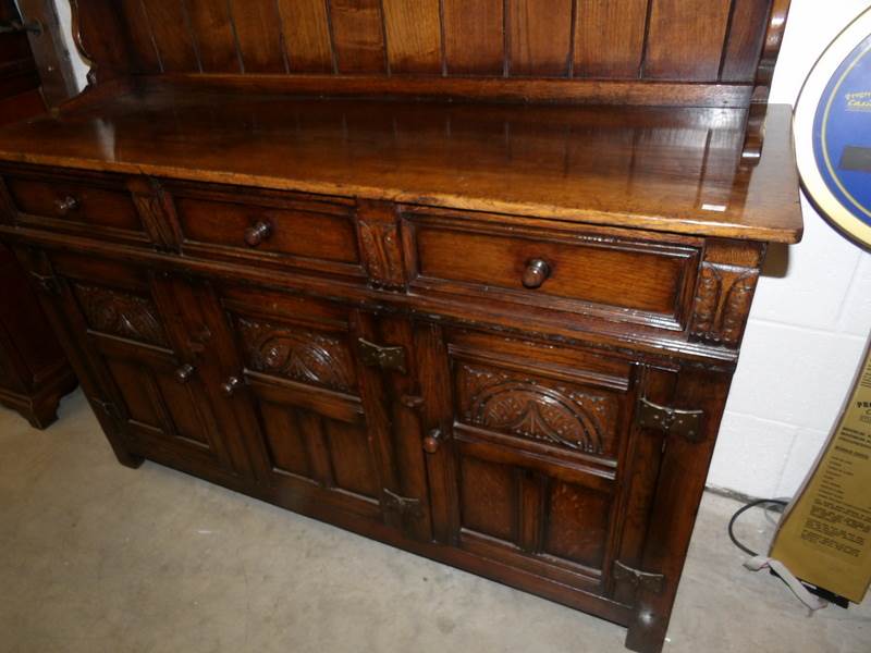 A dark oak dresser. - Image 2 of 2