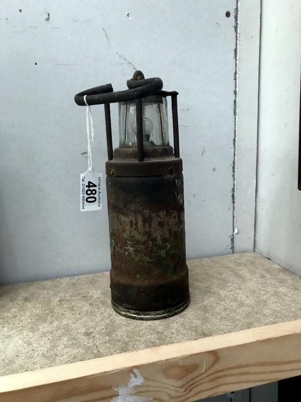 An Oldham type 'F' admiralty miners / ships lamp