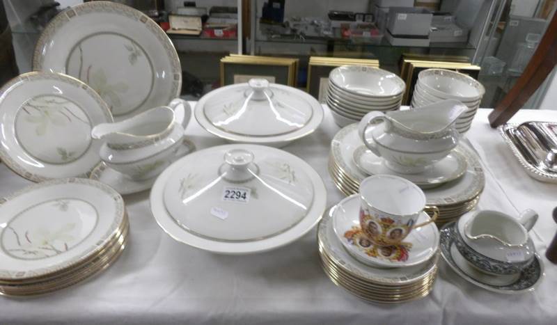 Approximately 40 pieces of Royal Doulton White Nile pattern dinner ware,