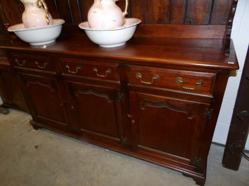 A dark oak dresser. - Image 2 of 3