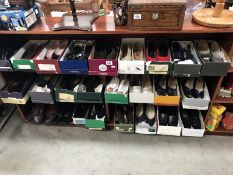 A large quantity of shoes (mostly ladies)