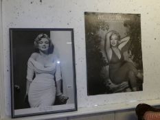 2 Marilyn Monroe posters,.