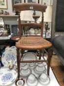 A bergere bedroom chair