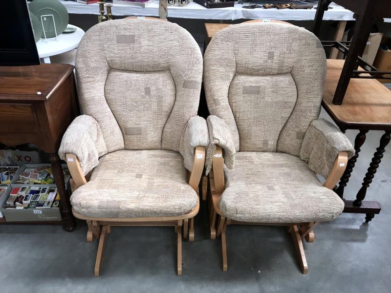 2 rocking chairs