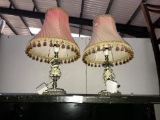 A pair of vintage table lamps