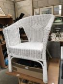 A Lloyd loom style chair