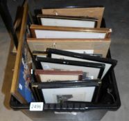 A box of assorted pictures.